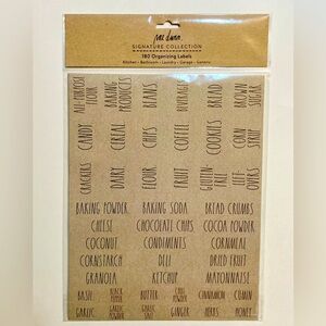 RAE DUNN 180 ORGANIZING LABELS NWT